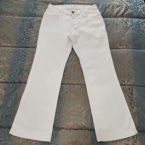Eddie Bauer white denim curvy trousers, Excellent used condition, size 8